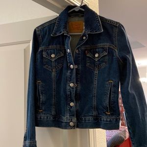 Levi snap front jean jacket, like New, size S